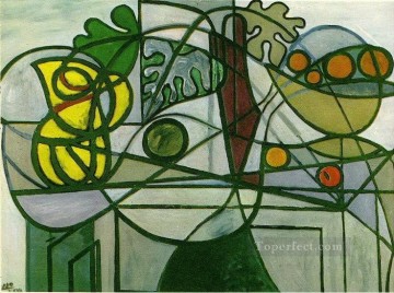 Pitcher bowl of fruit and foliage 1931 Pablo Picasso Oil Paintings